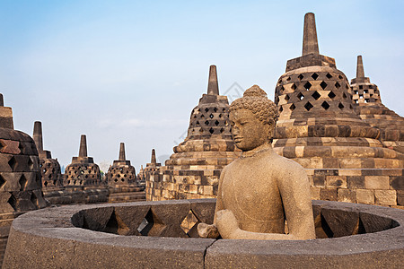 印度尼西亚爪哇岛Borobudur寺佛像图片