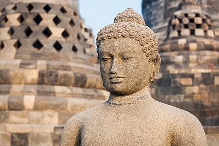 印度尼西亚爪哇岛Borobudur寺佛像图片