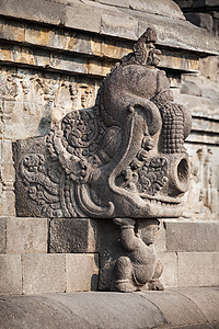 印度尼西亚爪哇岛Borobudur寺的细节图片