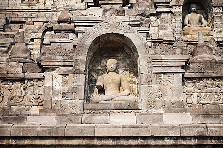 印度尼西亚爪哇岛Borobudur寺佛像图片