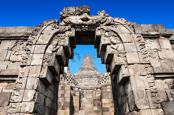 印度尼西亚爪哇岛Borobudur寺的细节图片