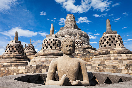 印度尼西亚爪哇岛Borobudur寺佛像图片