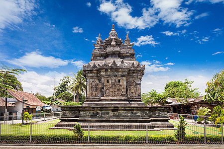 坎迪帕翁座佛教寺庙,位于印度尼西亚爪哇中部的Borobudur寺附近图片