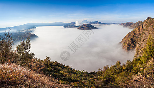 布罗莫,巴托克塞梅鲁火山,爪哇岛,印度尼西亚图片