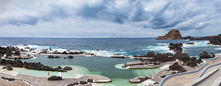 葡萄牙马德拉岛PortoMoniz的熔岩池图片