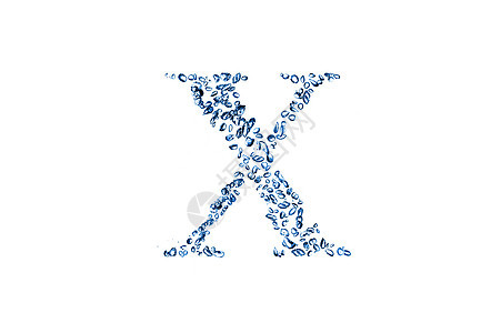 小气泡水的字母x图片
