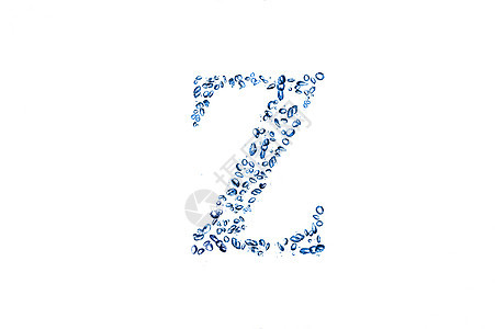 小泡泡水的字母z背景图片