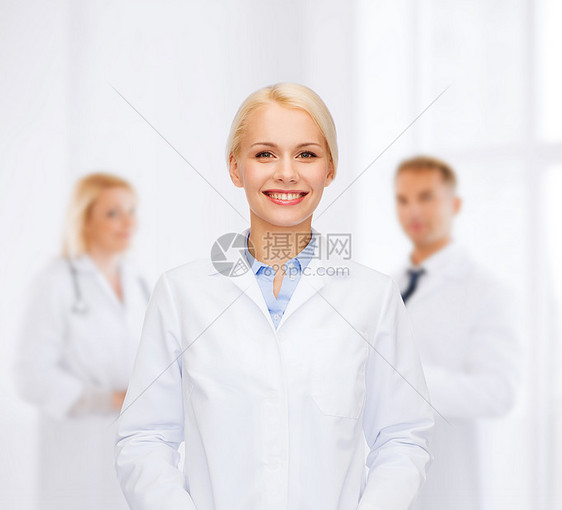 医疗保健医学微笑的女医生超过医生医院图片