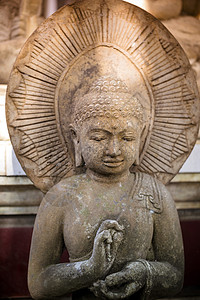 古老的石佛雕像印度尼西亚,巴厘岛xa图片