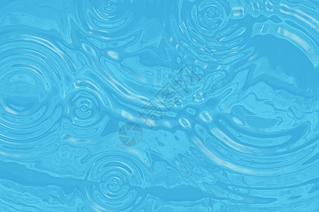 波浪状的绿松石水,圈水滴插图图片