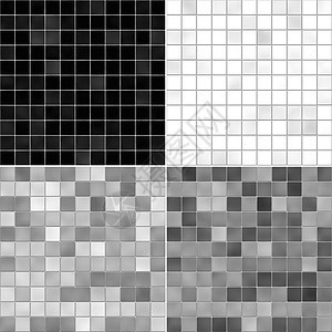 纹理瓷砖地板白色,灰色黑色插图图片