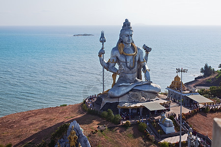 印度巨大的湿婆雕像,穆鲁德什瓦图片
