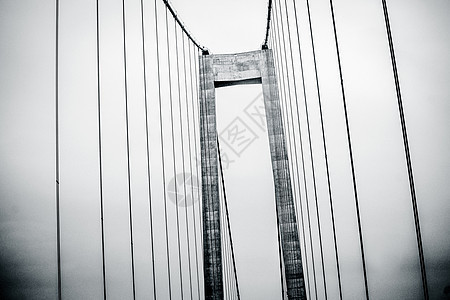 黑白大桥透视图图片