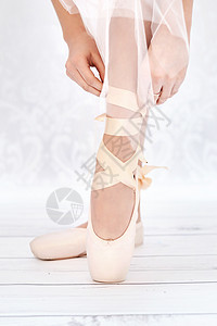 芭蕾舞脚的明亮照片图片