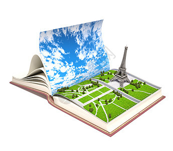 巴黎公开的书中三维图片