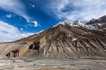 旅行喜马拉雅山的背景喜马拉雅山的斯皮蒂山谷印度希马查尔邦图片
