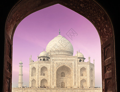 泰姬陵拱门,印度象征印度旅游背景阿格拉,北方邦,印度图片