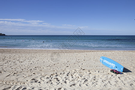 救生员标志邦迪海滩,悉尼,澳大利亚图片