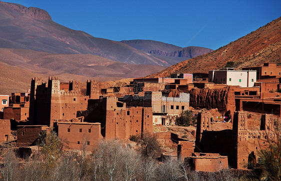 摩洛哥AitBenhaddou的Kasbah图片