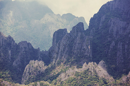 老挝寻常的悬崖图片