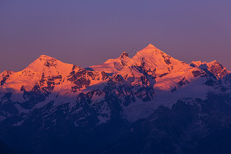 高加索山脉日落峰,佐治亚州图片