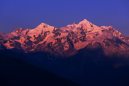 高加索山脉日落峰,佐治亚州图片