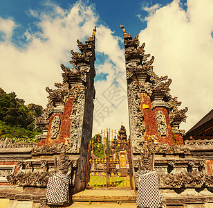 巴厘岛的乡村寺庙图片