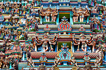 印度马杜雷3月23日梅纳克什寺浮雕,20123月23日,印度马杜雷米纳克什寺数千柱的宗教大厅最古老的印度教寺庙图片