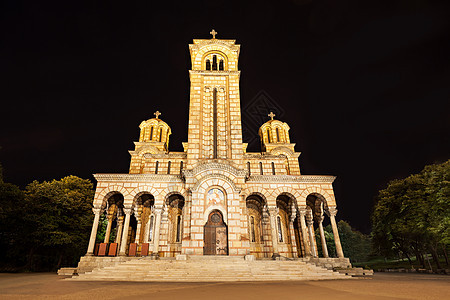 马可教堂座主要的东正教贝尔格莱德教堂图片