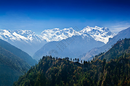 马纳斯鲁范围喜马拉雅山,安纳普尔纳地区,尼泊尔图片