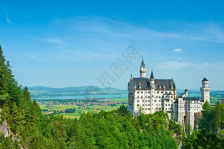 德国巴伐利亚的Neuschwanstein城堡图片