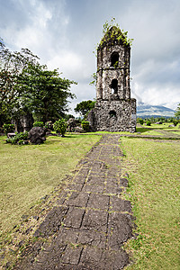 卡萨瓦废墟18世纪弗朗西斯坎教会的遗迹,建于1724,被1814玛雅火山爆发摧毁图片