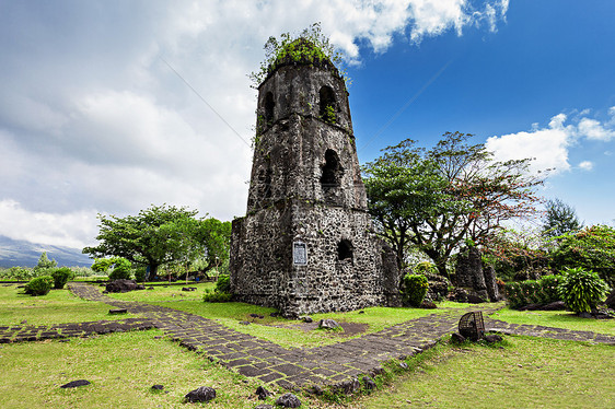 卡萨瓦废墟18世纪弗朗西斯坎教会的遗迹,建于1724,被1814玛雅火山爆发摧毁图片