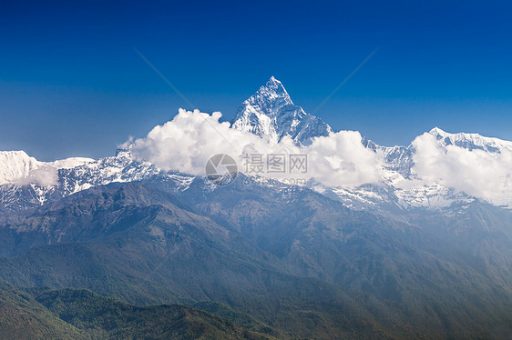 马哈普赫雷安纳普尔纳山日出,波哈拉,尼泊尔图片