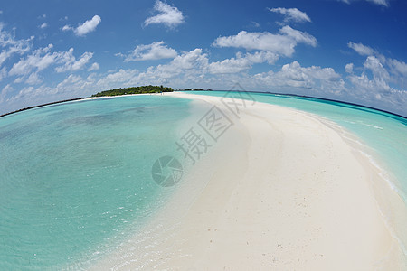 热带海滩自然景观与白沙夏天图片