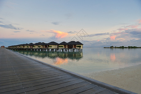 热带水家庭别墅度假胜地马尔代夫岛暑假图片