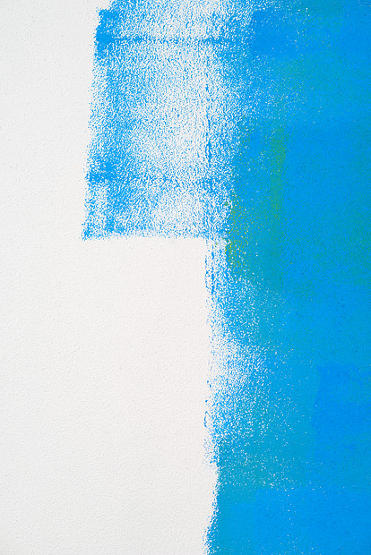 油漆墙颜色背景蓝色绿色真实纹理隔离白色与