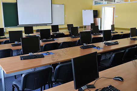 全新的计算机与TFT器现代教室学校图片