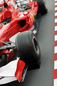 福尔梅尔1,辆自动快速红色汽车隔离白色背景下的工作室,代表权力速度的图片