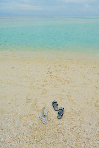 热带海滩自然景观场景与白沙夏天图片