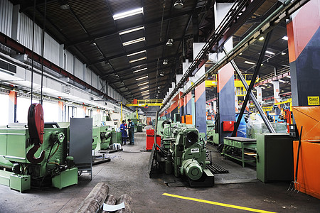 钢铁厂钢铁机械零件现代工厂室内大厅图片