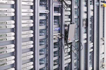 互联网网络服务器机房,配电脑架数字电视数字接收器高清图片