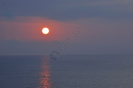 美丽的日出日落海洋图片