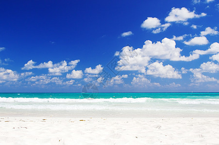 美丽的加勒比海热带海滩的照片图片