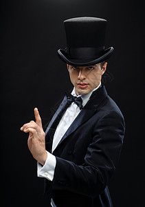 魔术,表演,马戏,表演魔术师顶帽表演魔术背景图片