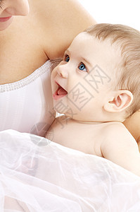 幸福的母亲婴儿的照片图片