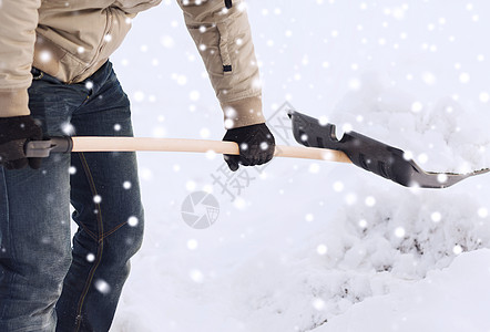 交通,冬天,人车辆的特写的人挖雪用铲子图片