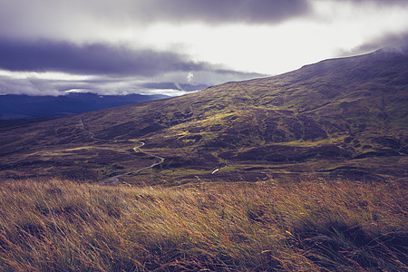 苏格兰的山脉靠近本劳尔斯图片