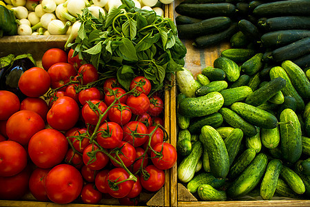 市场上的各种蔬菜图片