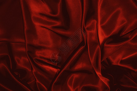 条红色丝绸的纹理特写图片